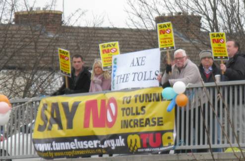 tolls protest