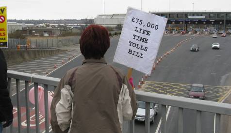 tolls protest